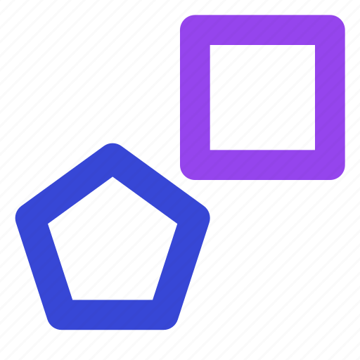 Square and pentagon, shape, design, square and pentagon shape, design shape icon - Download on Iconfinder