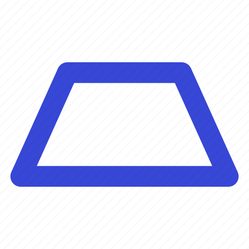 Trapezoid, shape, design, trapezoid shape, design shape icon - Download on Iconfinder