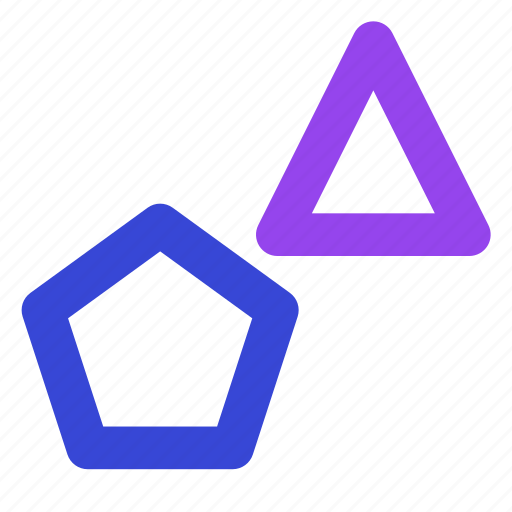 Triangle and pentagon, shape, design, triangle and pentagon shape, design shape icon - Download on Iconfinder