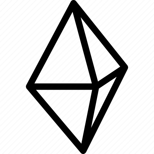 Octaeder, grid, mark, shape icon - Download on Iconfinder