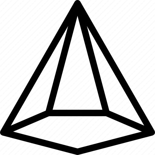Cone, pentagonal, icecream, shape icon - Download on Iconfinder