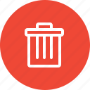 del, delete, empty, recyclebin, remove, trash, trash can 
