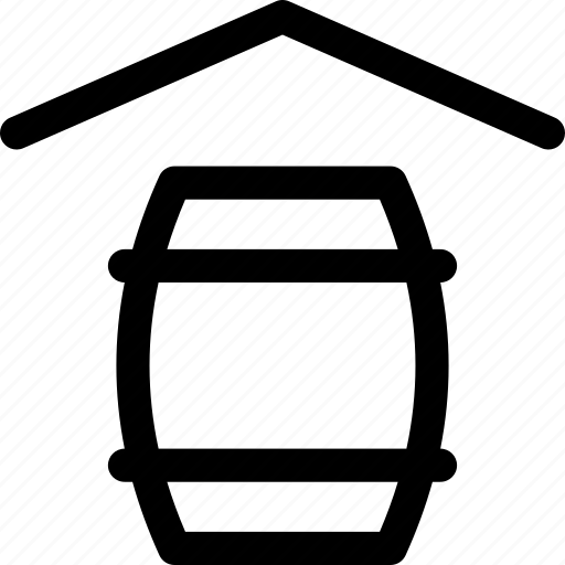 Barrel, drink, home, roof, wine, wood icon - Download on Iconfinder