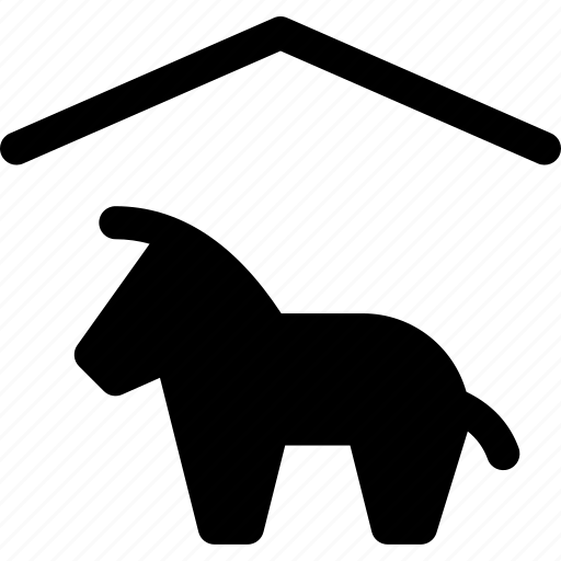 Donkey, home, horse, mammal, roof icon - Download on Iconfinder