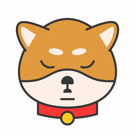 Animal, dog, emoji, emoticon, pet, shiba icon - Download on Iconfinder