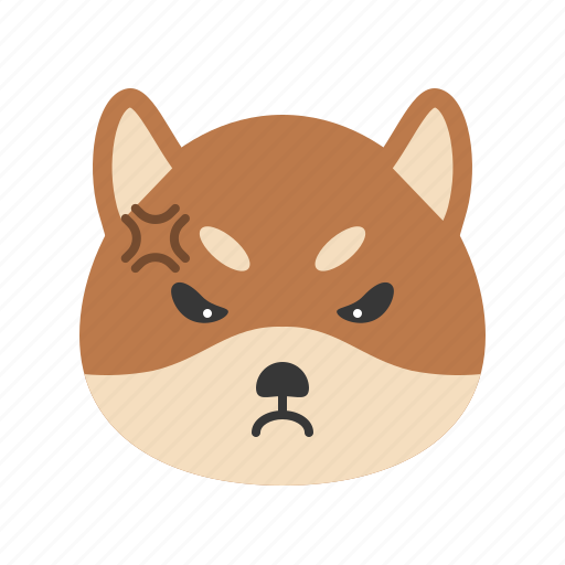 Animal, dog, emoticon, pet, emoji, shiba icon - Download on Iconfinder
