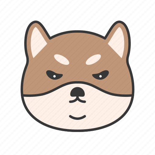 Animal, dog, emoji, emoticon, pet, shiba icon - Download on Iconfinder
