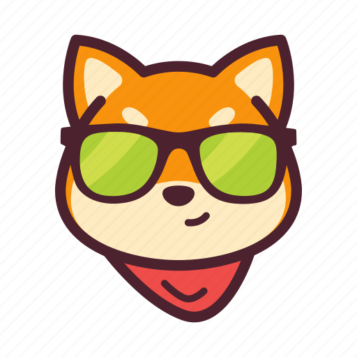 Cool, dog, emoticon, inu, shiba icon - Download on Iconfinder