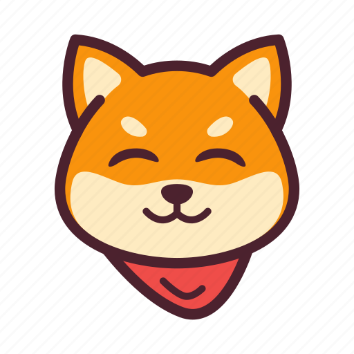 Dog, emoticon, inu, shiba, smile icon - Download on Iconfinder