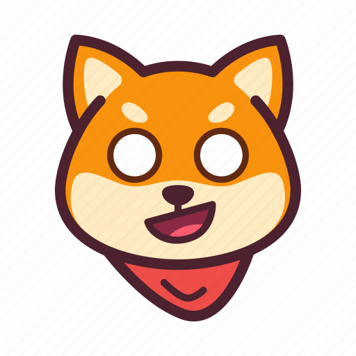 Dog, emoticon, inu, shiba, shocked icon - Download on Iconfinder