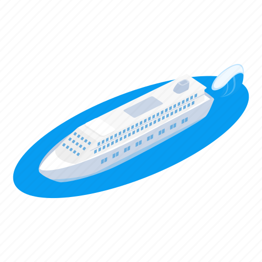 Isometric, cruiseliner, object, sign icon - Download on Iconfinder