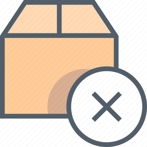 Box, cancel, close, danger, outline, delivery, package icon - Download on Iconfinder