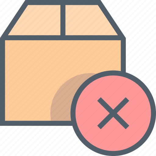 Box, cancel, danger, delete, wait, delivery, package icon - Download on Iconfinder