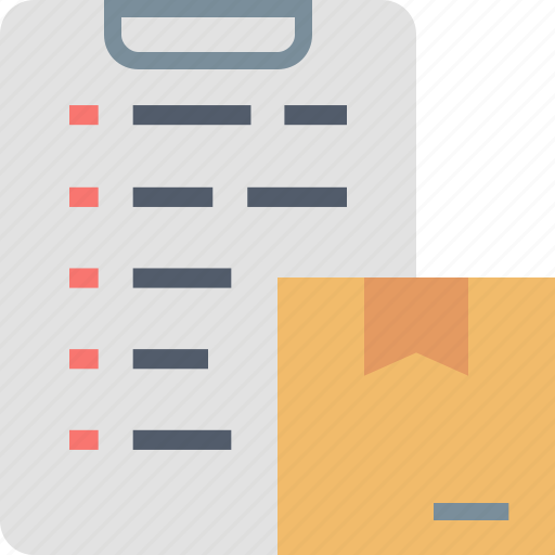 List, box, checklist, delivery, document, package, shipping icon - Download on Iconfinder