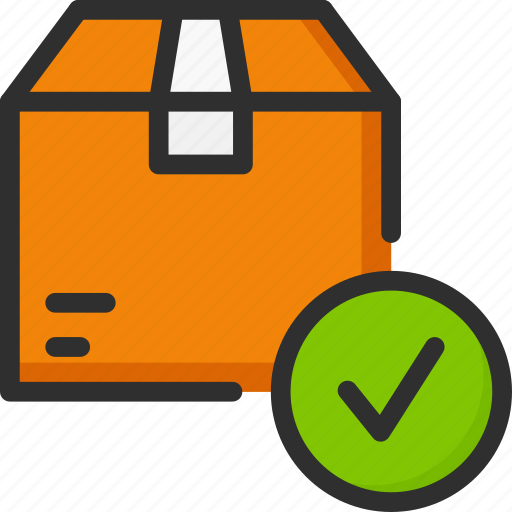 Approve, box, check, delivery, mark, package, shipping icon - Download on Iconfinder