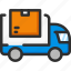 box, car, delivery, package, shipping, van 