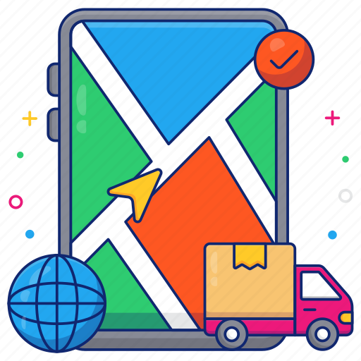 Cargo tracking, cargo delivery, road freight, cargo truck, logistic delivery icon - Download on Iconfinder