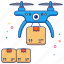 drone delivery, logistic delivery, quadcopter delivery, drone package, drone parcel 