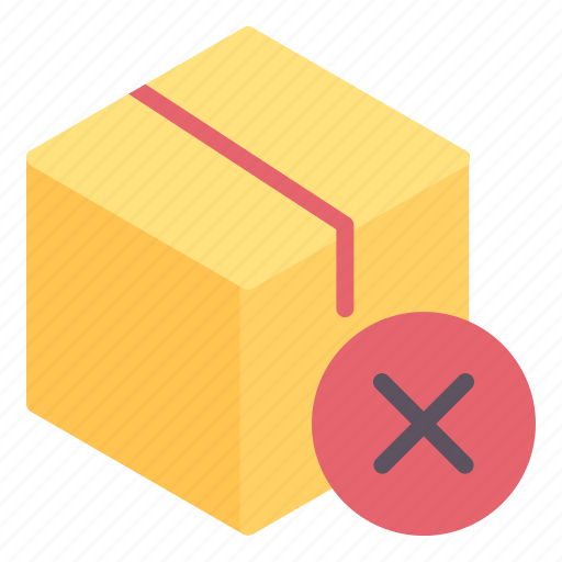 Package, box, delivery, shipping, cancelled icon - Download on Iconfinder