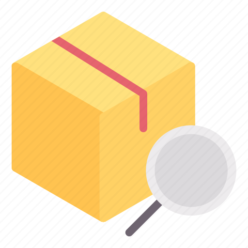Search, logistic, cardboard, filter, shipping icon - Download on Iconfinder