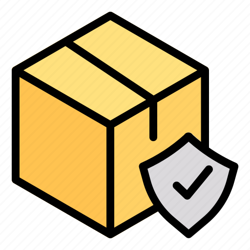 Cardboard, shield, logistic, protection, box icon - Download on Iconfinder