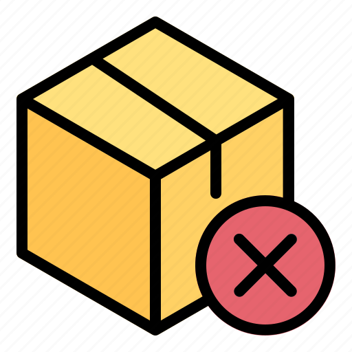 Package, box, delivery, shipping, cancelled icon - Download on Iconfinder
