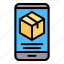 phone, delivery, package, logistic, mobile 