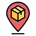 pin, package, delivery, location, tracking