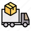 truck, delivery, shipping, box, order 