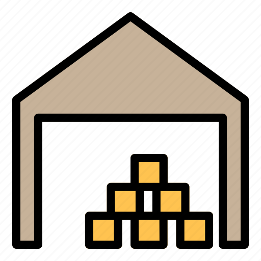 Warehouse, garage, storehouse, logistic, box icon - Download on Iconfinder