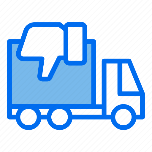 Truck, delivery, shipping, order, dislike icon - Download on Iconfinder