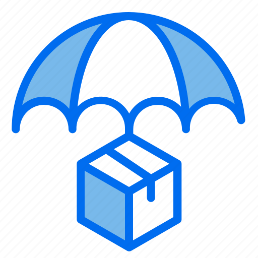 Umbrella, protection, package, box, insurance icon - Download on Iconfinder
