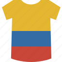 shirt, colombia