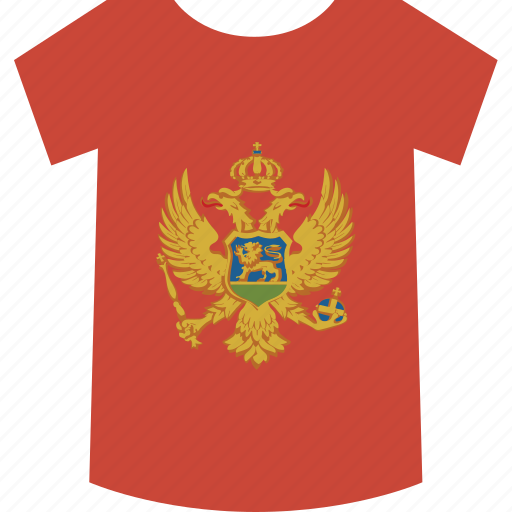 Montenegro, shirt icon - Download on Iconfinder