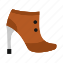 boot, female, high, modern, pair, shoe, wear
