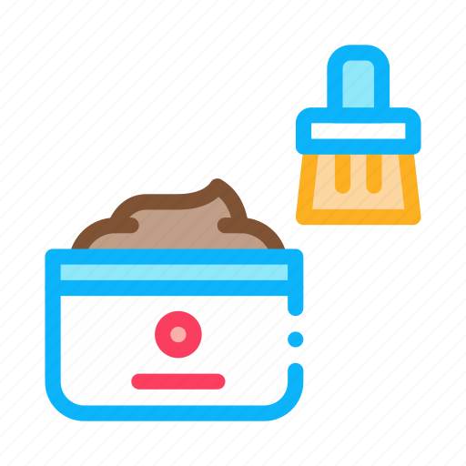 Bag, brush, cream, object icon - Download on Iconfinder