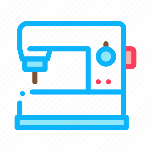 Equipment, fabric, machine, needle, sew, sewing icon - Download on Iconfinder