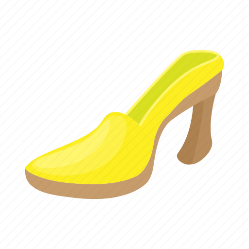 Cartoon, fashion, female, heel, high, shoe, woman icon - Download on Iconfinder