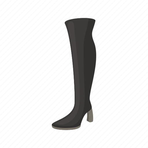 Boot, cartoon, fashion, female, foot, heel, shoe icon - Download on Iconfinder