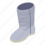 boot, isometric, logo, object, safety, shoe, winter 