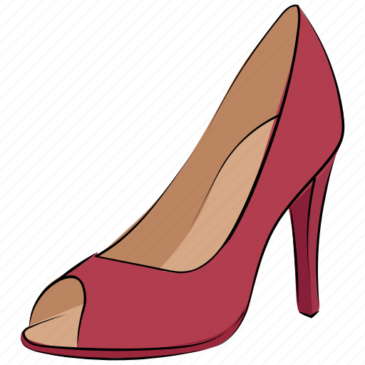 Footwear, heel sandals, heel shoes, high heel, pump heel shoes, women shoes icon - Download on Iconfinder