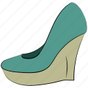 clog shoes, footwear, heel wedges, lady shoes, prism shoes, wedges, women shoes 