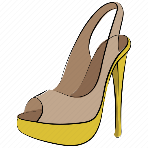 Footwear, heel sandal, high heel shoes, occasion shoes, party shoes, women shoes icon - Download on Iconfinder
