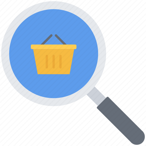 Basket, commerce, magnifier, market, search, shop, shopping icon - Download on Iconfinder