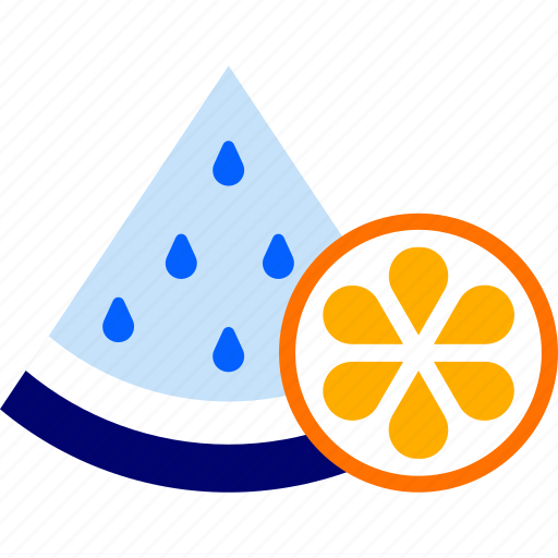 Fruits, watermelon, watermelon slice, orange, citrus, slice icon - Download on Iconfinder