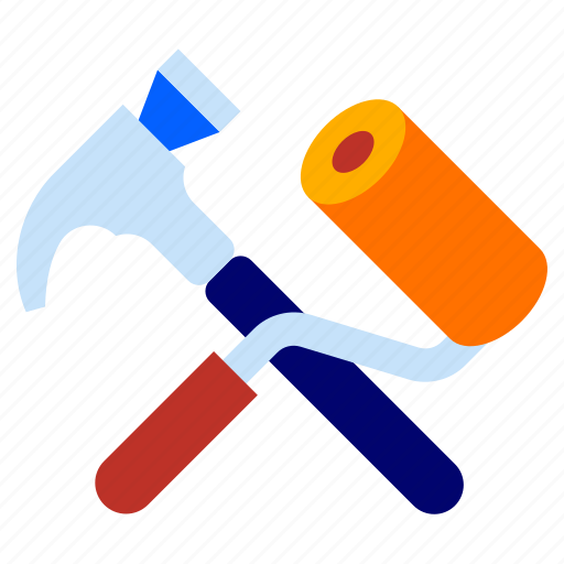 Tools, settings, repair, hammer, roller icon - Download on Iconfinder