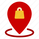 shop, pin, location, map, navigation, gps, direction, position, shopping