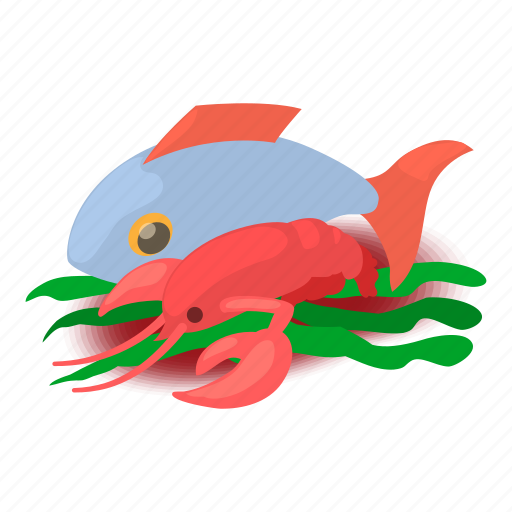 Fish, food, isometric, object, oyster, salmon, sea icon - Download on Iconfinder