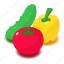 chili, food, health, healthy, isometric, object, vegetable 