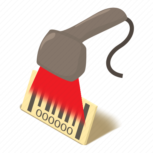 Bar, barcode, isometric, object, reader, scanner, sku icon - Download on Iconfinder